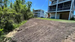 Land clearing in Whiteville